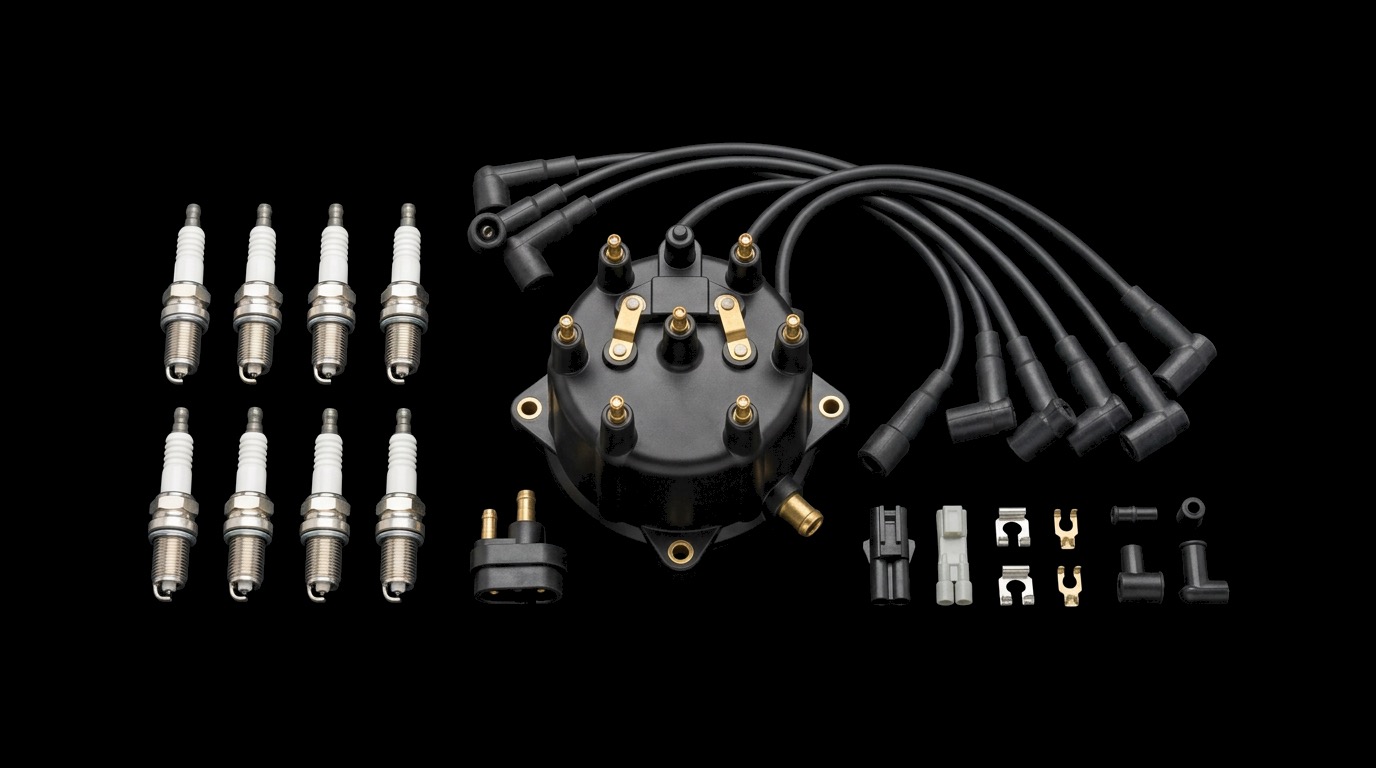 Distributor cap, ignition wires, and spark plugs — tune-up service at Don's Garage Denver
